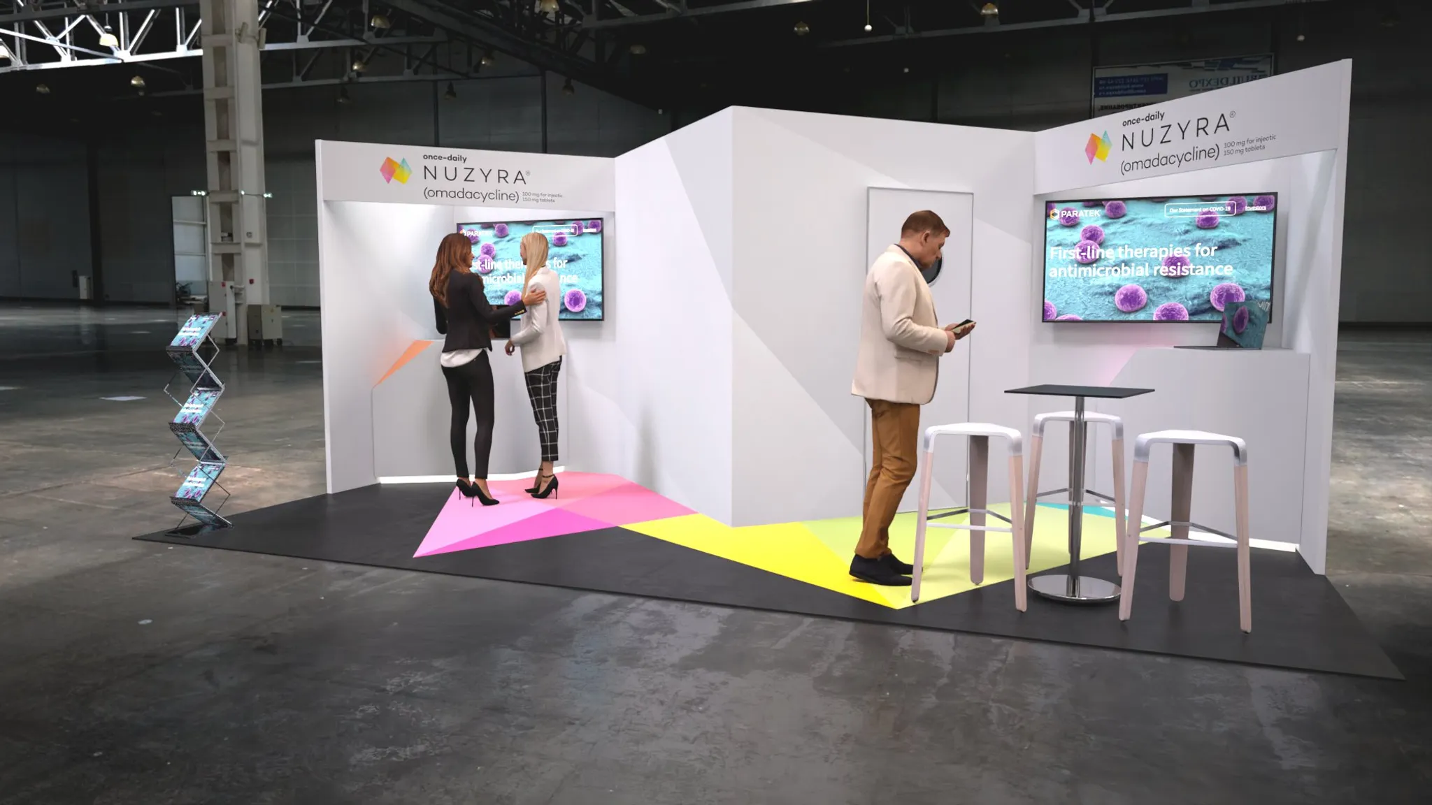 10x20 Inline booth design by Reaction Space